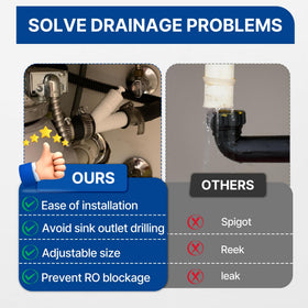 Vomtepe 1/4-inch quick-connect port enables easy water line connections.