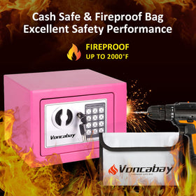 Voncabay fireproof bag inside protecting documents