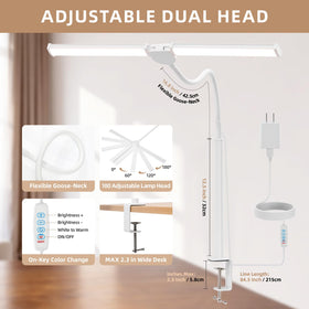 Voncerus desk lamp offers 10 brightness levels for adaptable lighting