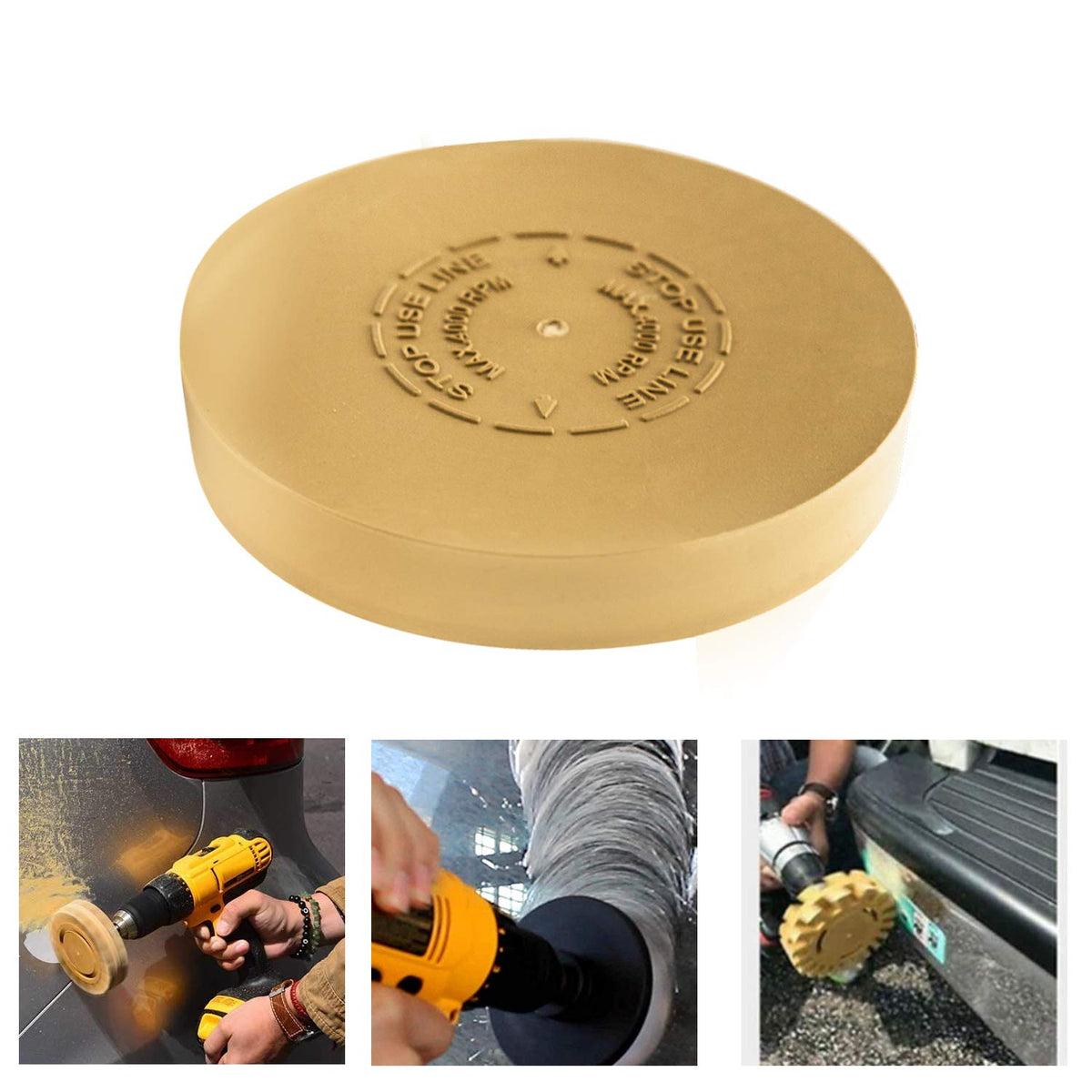 VONDERSO 4-inch sponge polishing pad for surface prep and light polishing