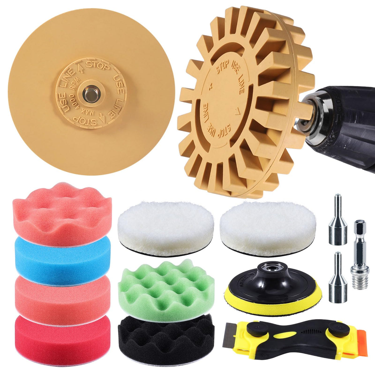 VONDERSO eraser wheel decal remover kit ready for fast vehicle sticker removal