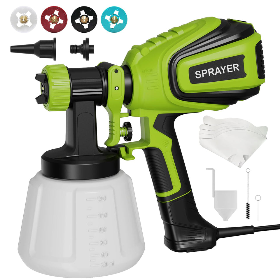 VONFORN VF803 front view, ergonomic spray gun for home projects.