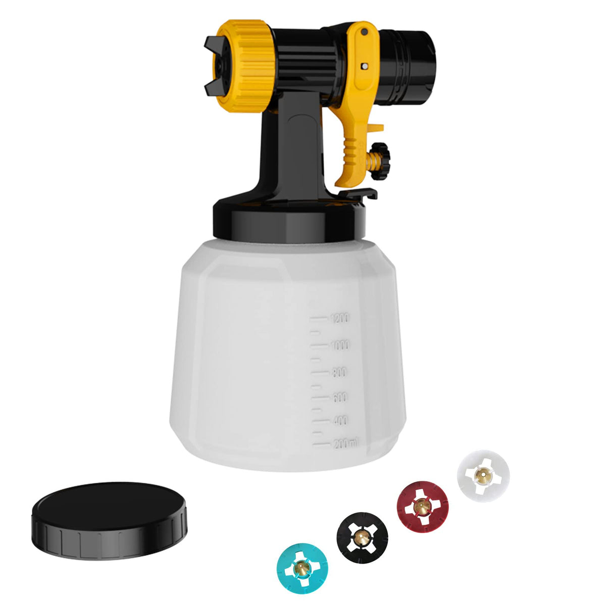 Vonforn VF803 accessory pack showing 1200ml container for extended spraying sessions.