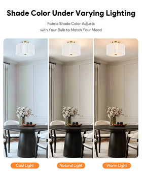 VONLUCE 2-light fixture with E26 sockets allows versatile bulb choices.