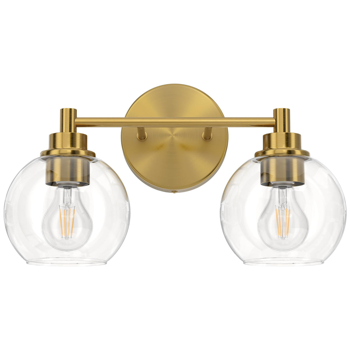 VONLUCE bathroom vanity light with globe shades provides warm, inviting illumination.