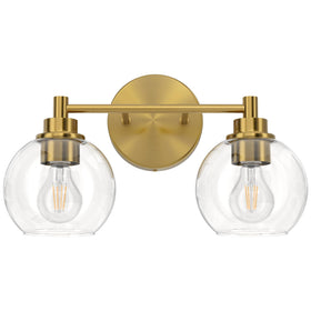 VONLUCE bathroom vanity light with globe shades provides warm, inviting illumination.