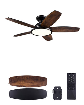 Vonluce ceiling fan with remote for convenient air and light control.