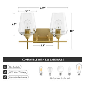 VONLUCE E26 compatibility enables LED or CFL bulbs for versatile ambience.