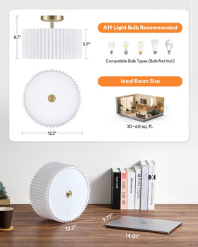 VONLUCE easy-install hardware enables quick ceiling mounting.