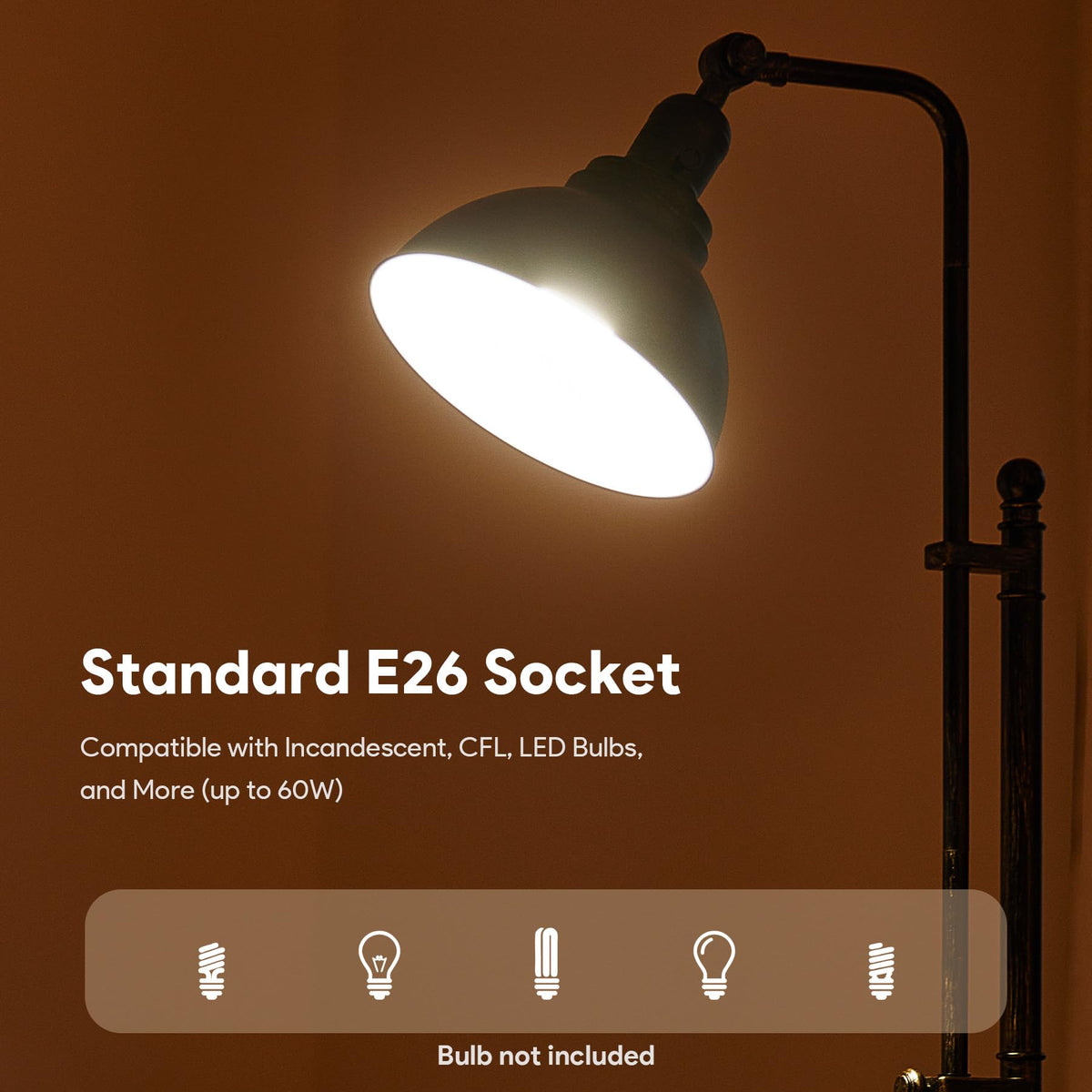 VONLUCE durable metal construction built for long-lasting brightness.