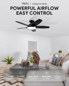 Vonluce full-spectrum LED light with 3CCT options for ambience.