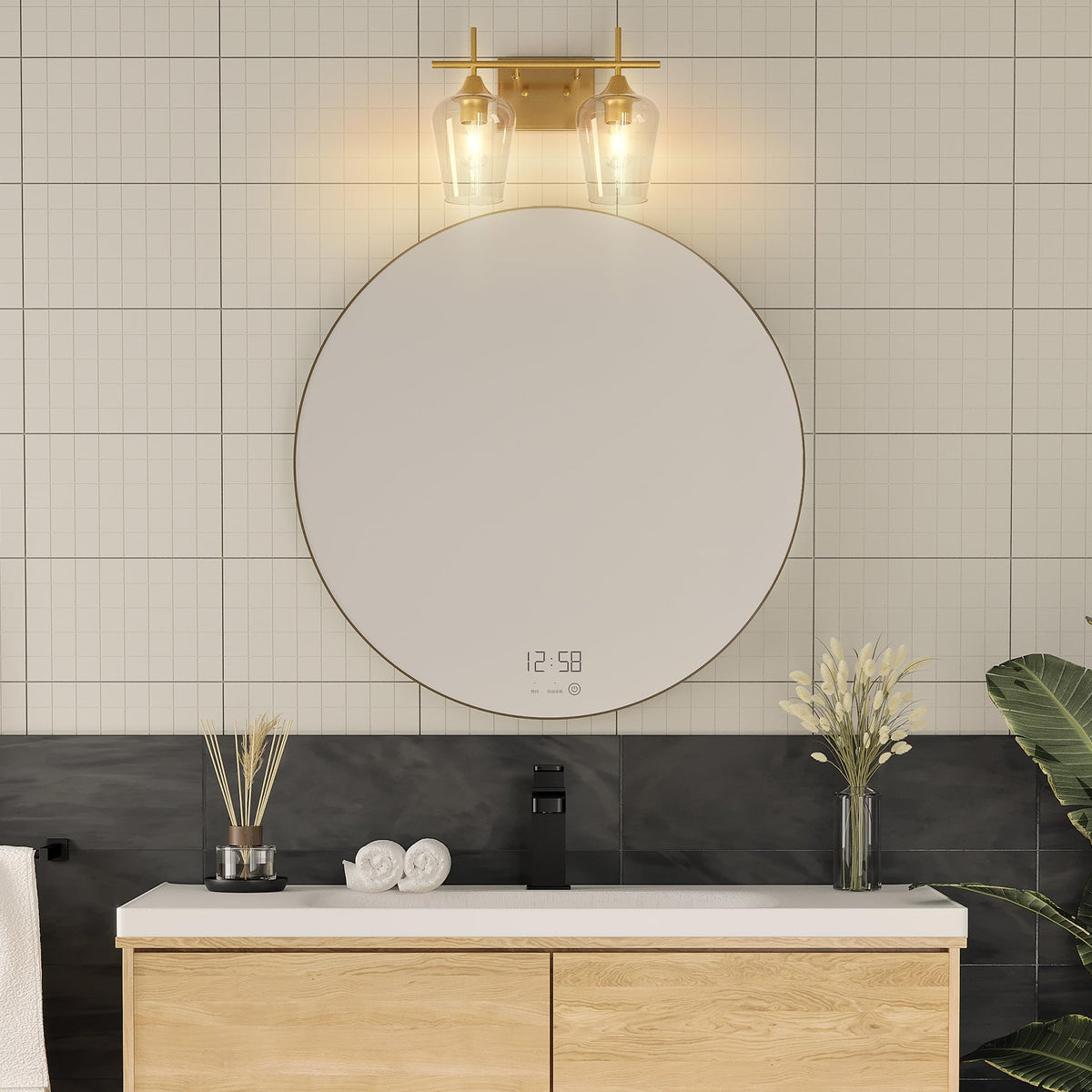 VONLUCE soft glow complements dimmer switches for customizable ambiance.