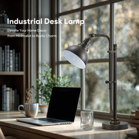 VONLUCE Rustic Desk Lamp height adjustment adapts to your workspace layout.