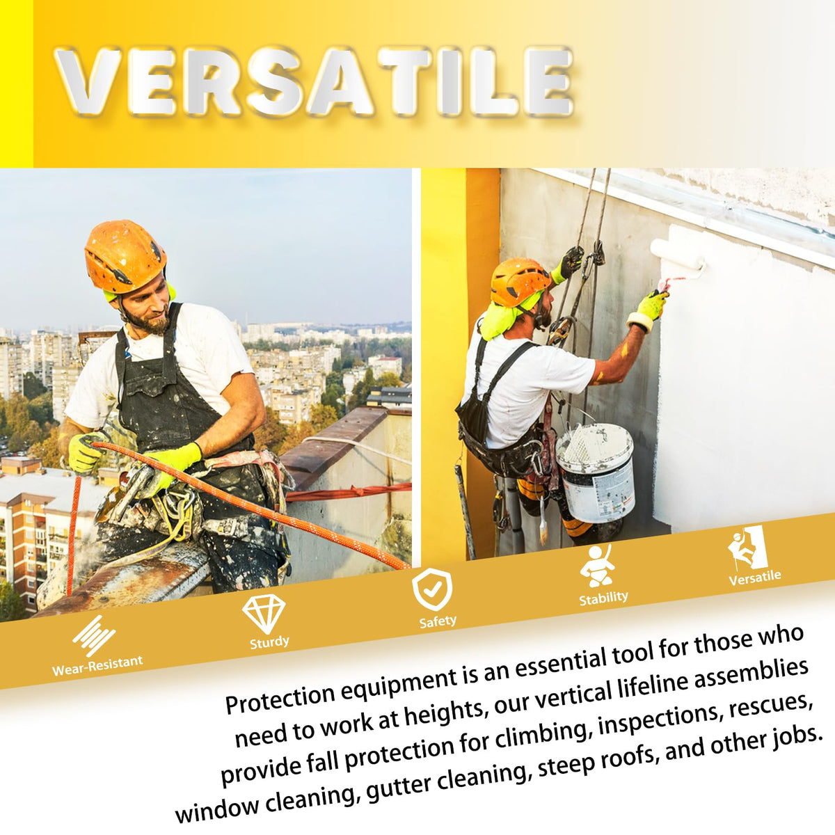 VONLX tree climbing line kit provides reliable fall protection for outdoor tasks.