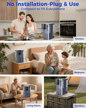 VonWater CT910H display of multiple water volume options
