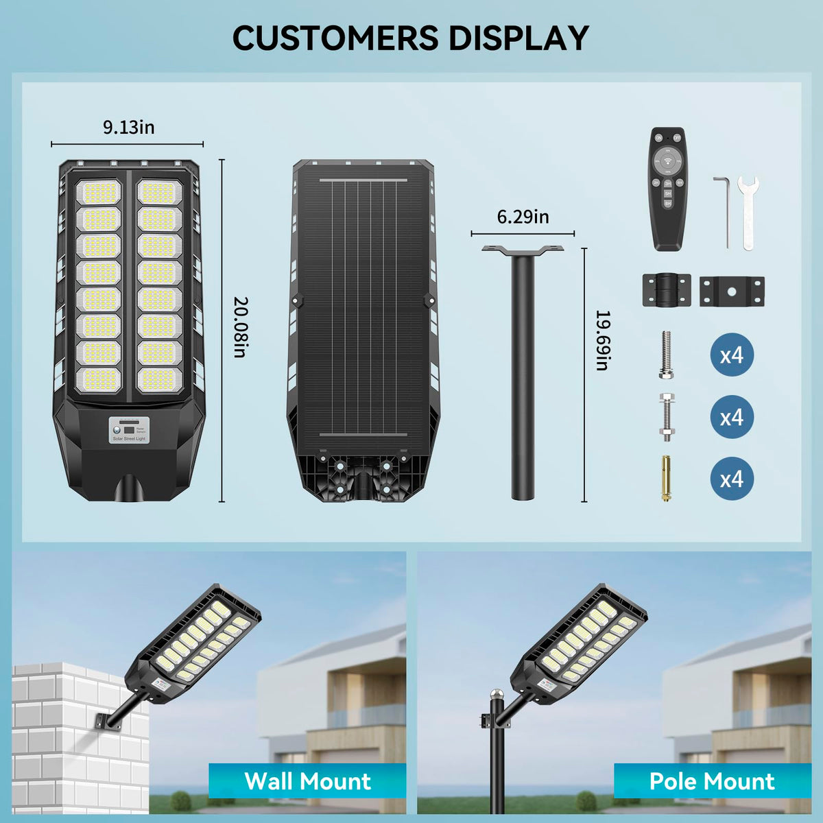 VOOJOY 8000W wall mount installation for quick setup on any surface