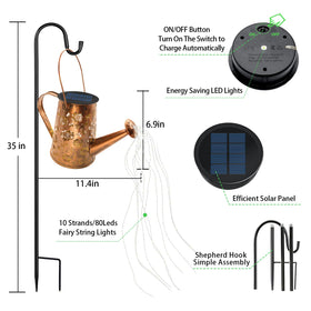 VOOKRY 80 LED string creates warm, energy-efficient garden lighting