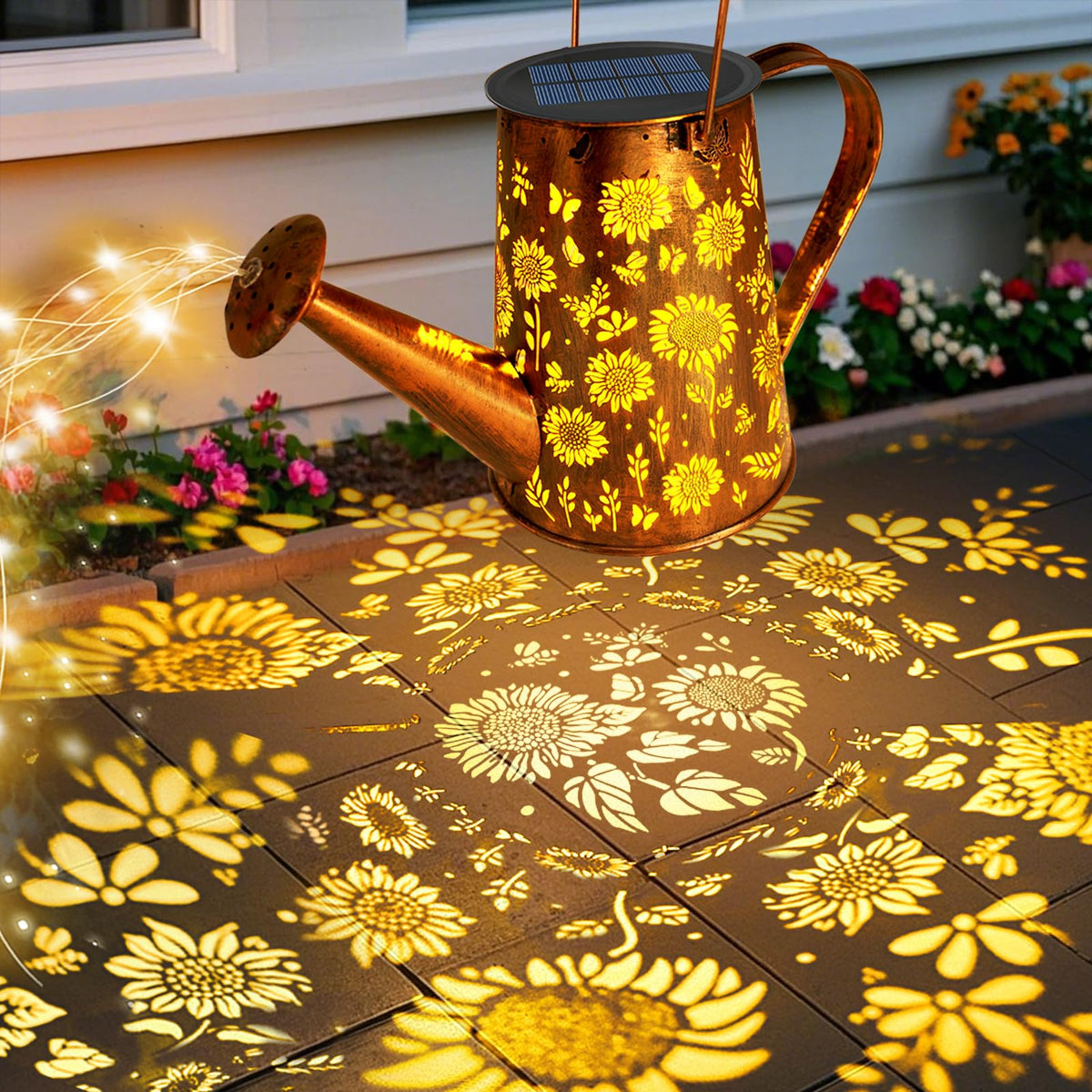 VOOKRY hollow-carved metal design adds elegance to outdoor decor