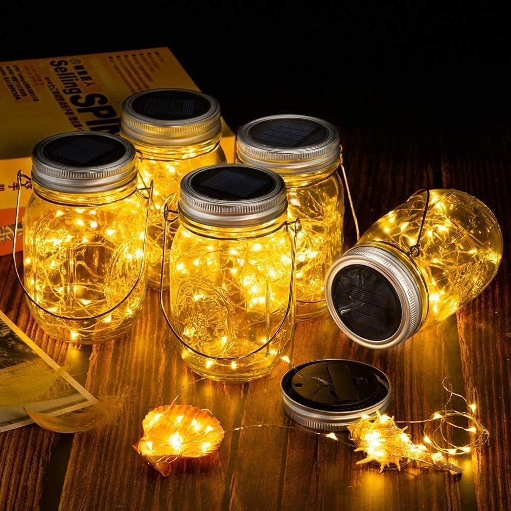 VOOKRY jar lid lights ready for outdoor party use