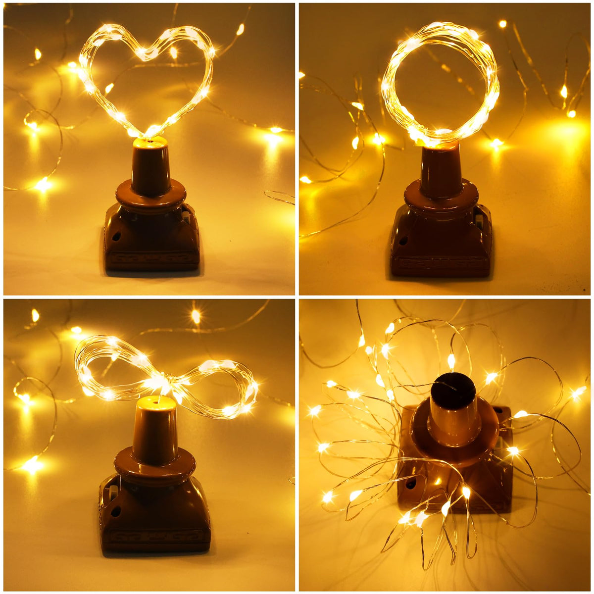 VOOKRY wedding decor with warm wine bottle glow