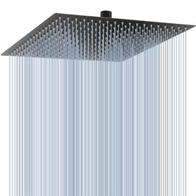 Voolan Oversize Rain Shower Head delivers immersive 16x16-inch coverage for a spa-like rinse