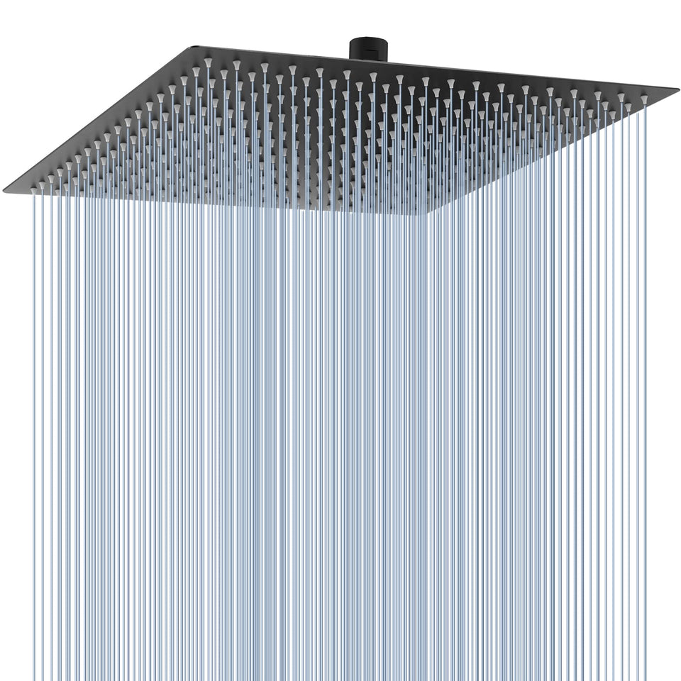 Voolan Oversize Rain Shower Head delivers immersive 16x16-inch coverage for a spa-like rinse