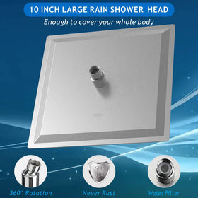 Voolan Rain Shower Head high-pressure flow remains strong at low water pressure