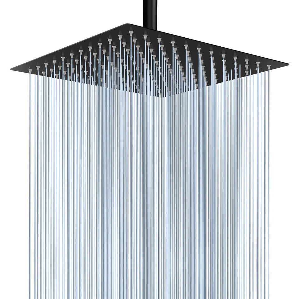 Voolan rain shower head oversized coverage delivering full-body spray.