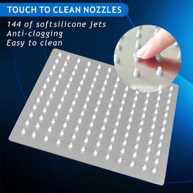Voolan Rain Shower Head wall or ceiling mount design for flexible installation