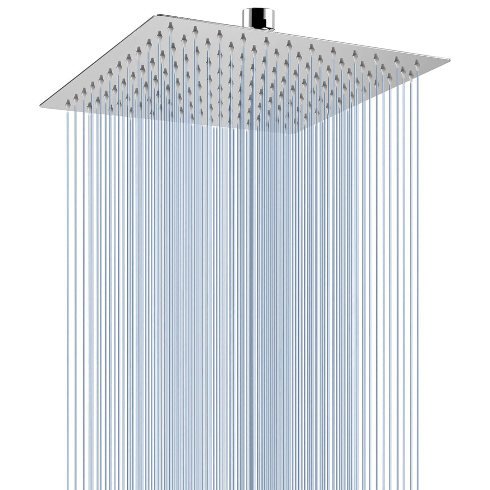 Voolan rain shower head with wide rain spray for a spa-like start to your day