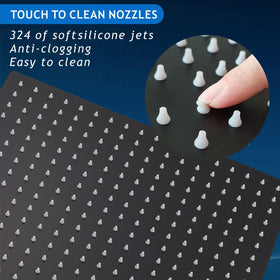 Voolan stainless steel showerhead in 304 grade resists wear and rust
