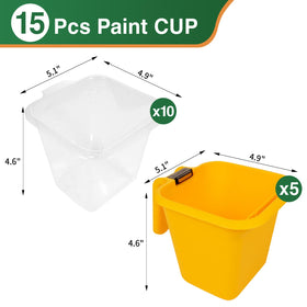 Voomey 4 inch paint cups set of five for small projects