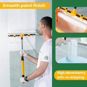 Voomey paint roller is easy to clean and reuse for multiple jobs.