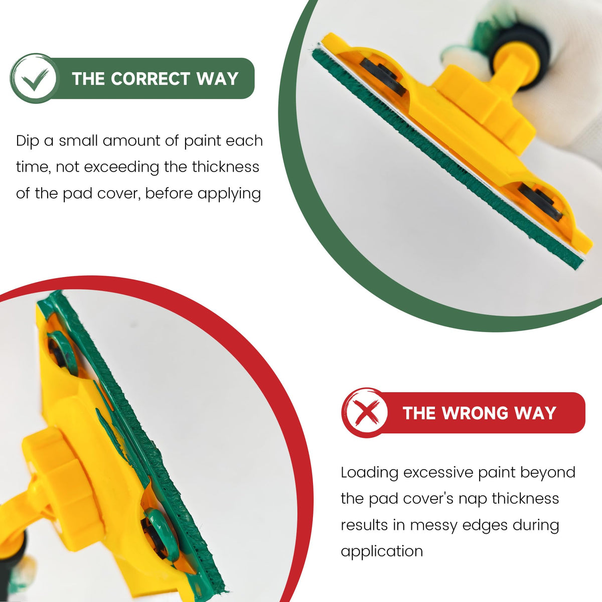 Voomey edger-trimmer in use demonstrates efficient walls and ceilings painting.
