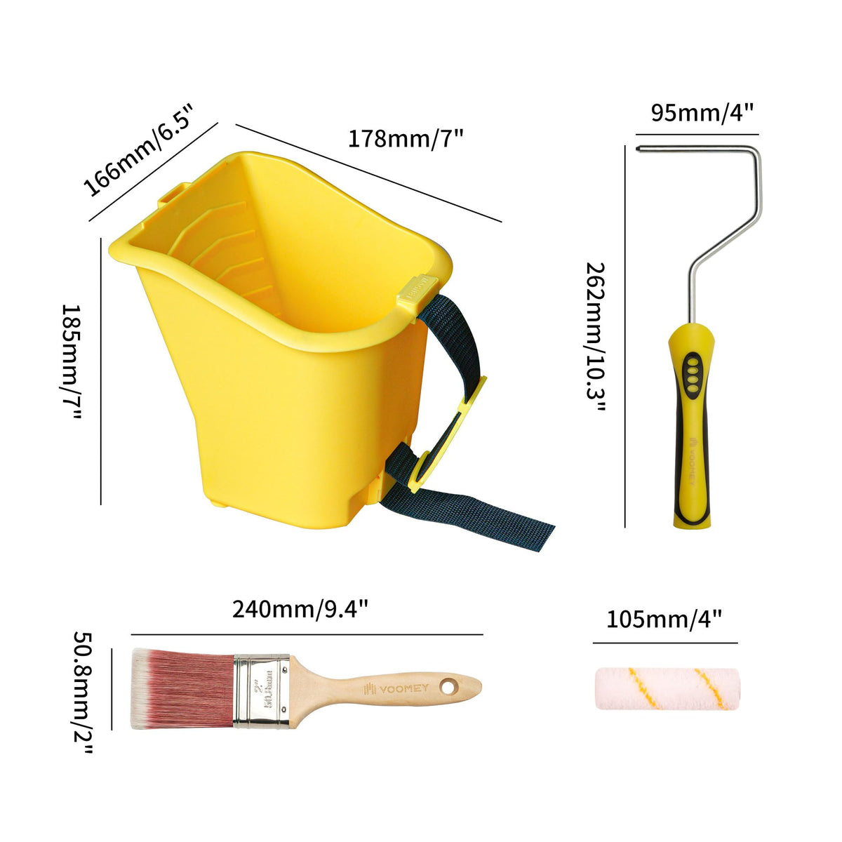 Voomey magnetic brush holder keeps tools secure between decorating sessions.