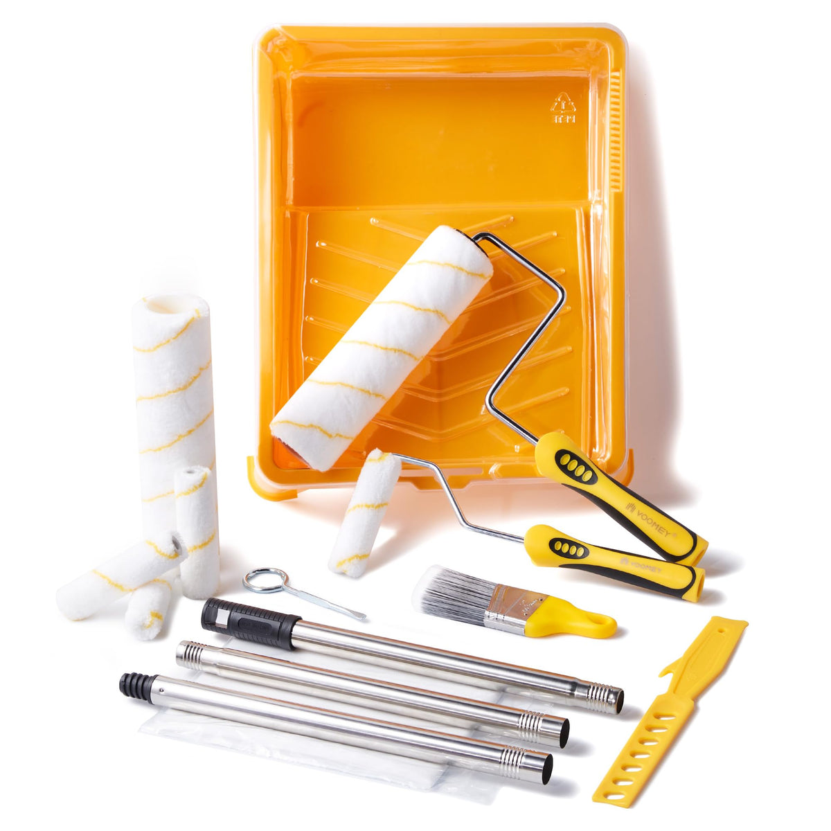 Voomey 4-inch mini roller set ideal for edges and tight spaces.