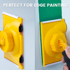 Voomey Edger extension rod compatibility expands reach to ceilings.