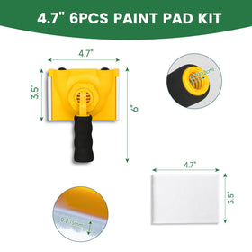 Voomey Paint Edger pads set with six pads for even coverage.
