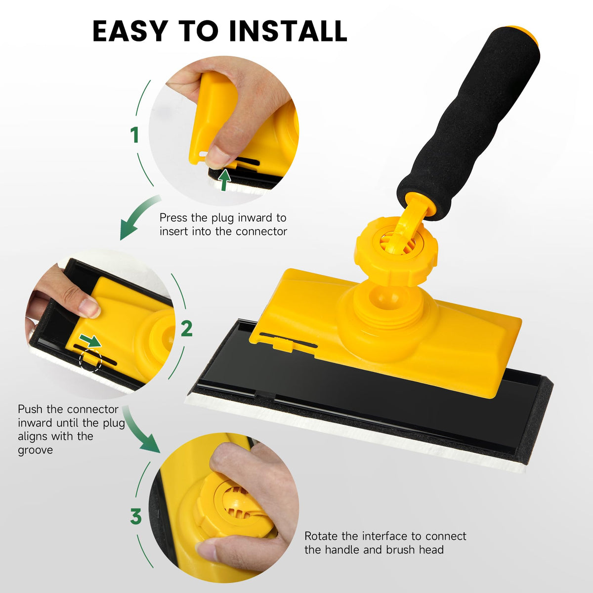 Voomey corner-edge painting pad helps cleanly meet corners with same color