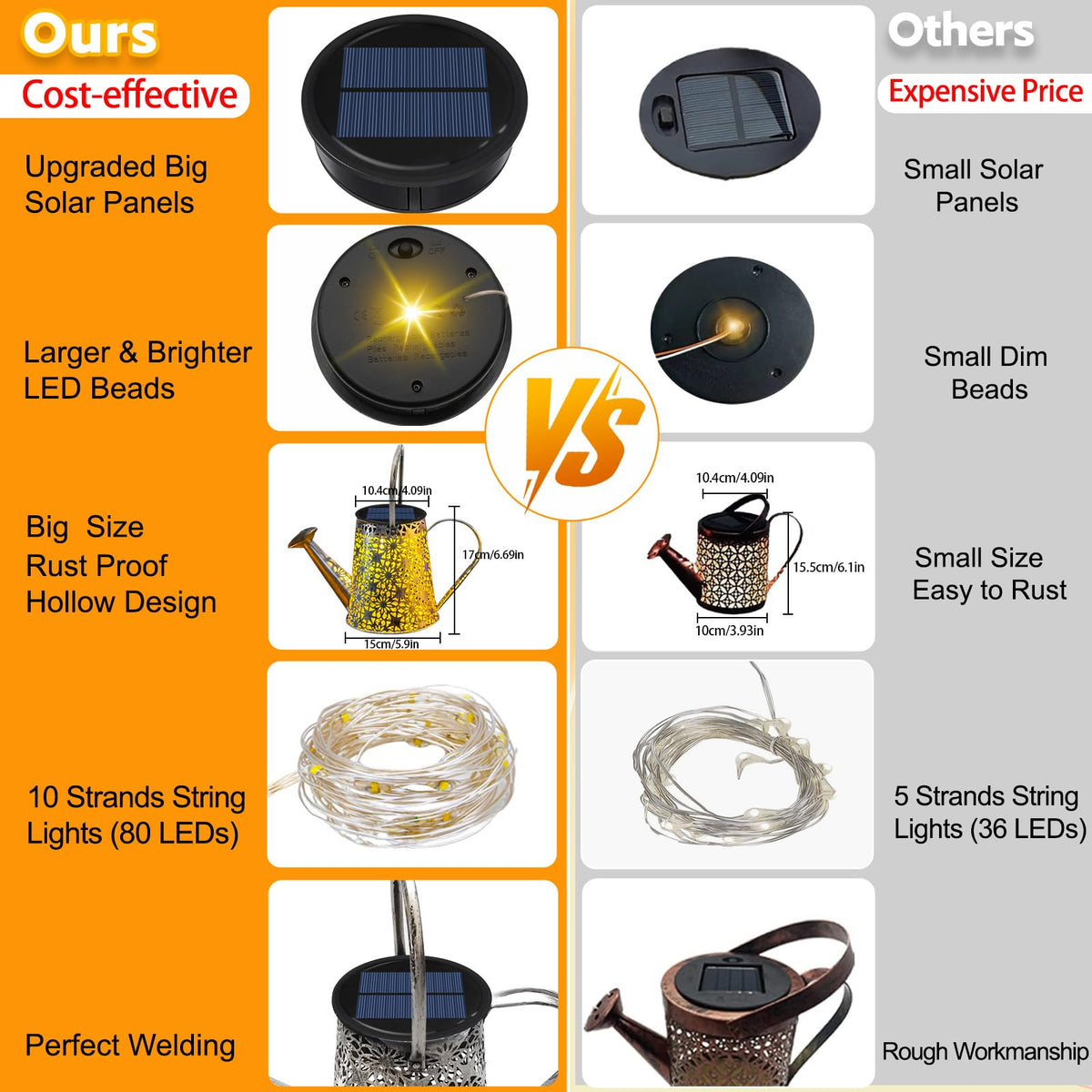 VOOKRY decorative solar garden light brightens paths without wires