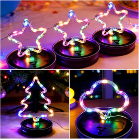 VOOKRY outdoor patio decor using solar jar lid lights.