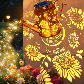 VOOKRY patio and lawn illumination enhances porch ambiance after dark.