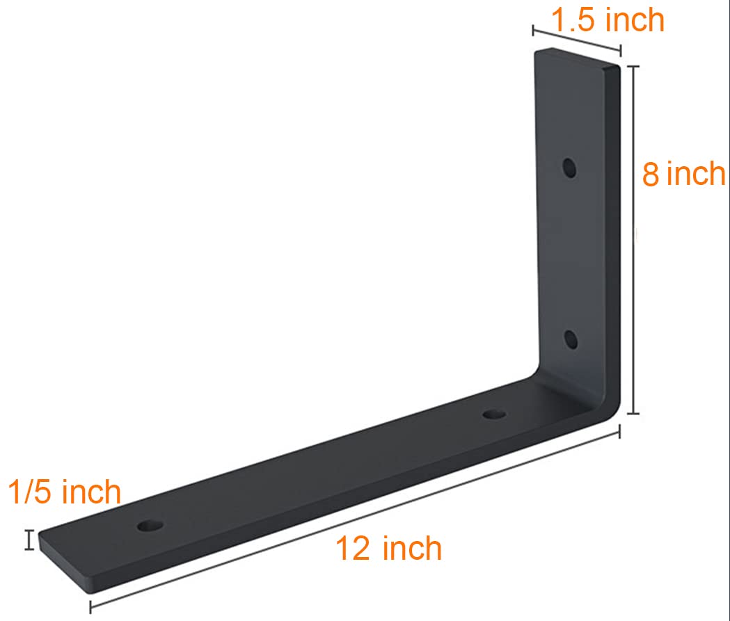 VOOVOO black steel bracket close-up highlights smooth powder finish for a tidy look.