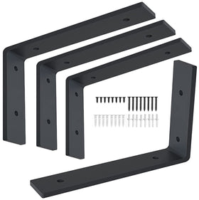 VOOVOO heavy-duty shelf brackets 12x8 provide strong support with robust steel construction.