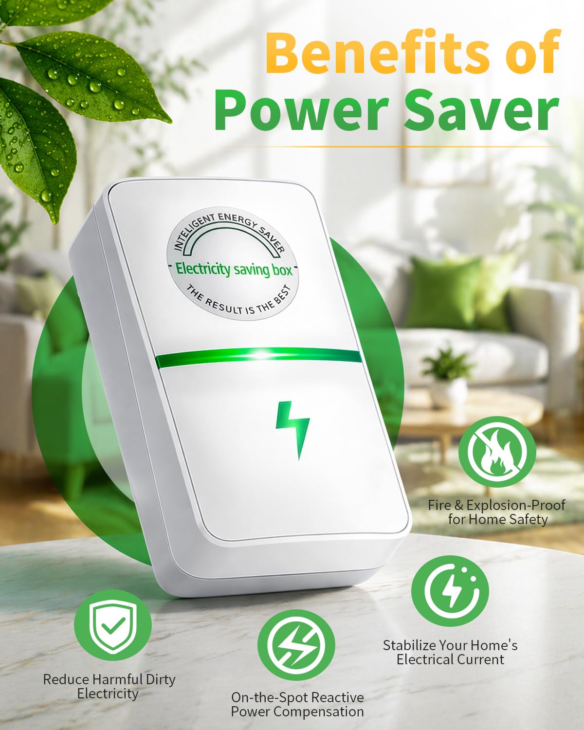 VOOYVEX Power Plug Pro Energy Saver compact design fits in small spaces