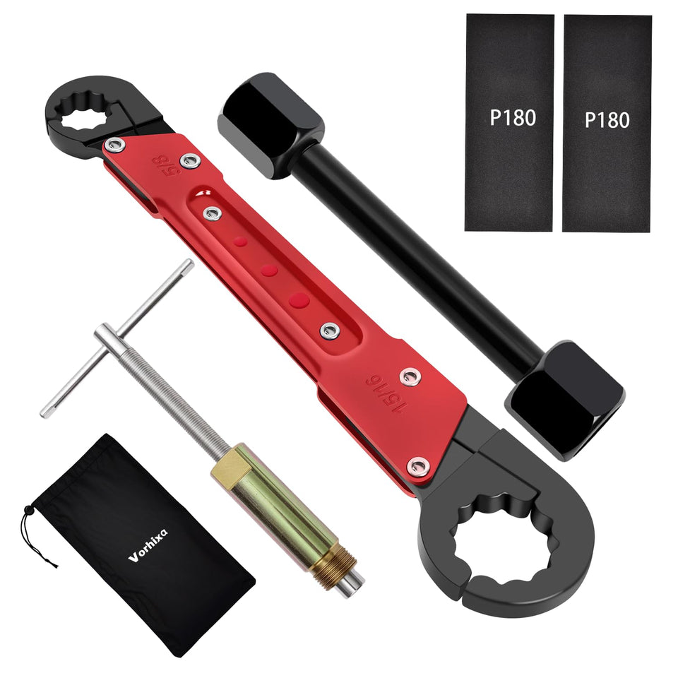 Vorhixa 6-pcs kit with angle-stop wrench ready for quick DIY plumbing fixes