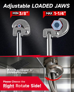 Vorhixa 6pcs basin-wrench tight-spaces highlights reach behind cabinets without disassembly.