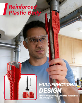Vorhixa 6pcs sink-wrench-drain-wrench tackling stubborn connections in busy kitchens.