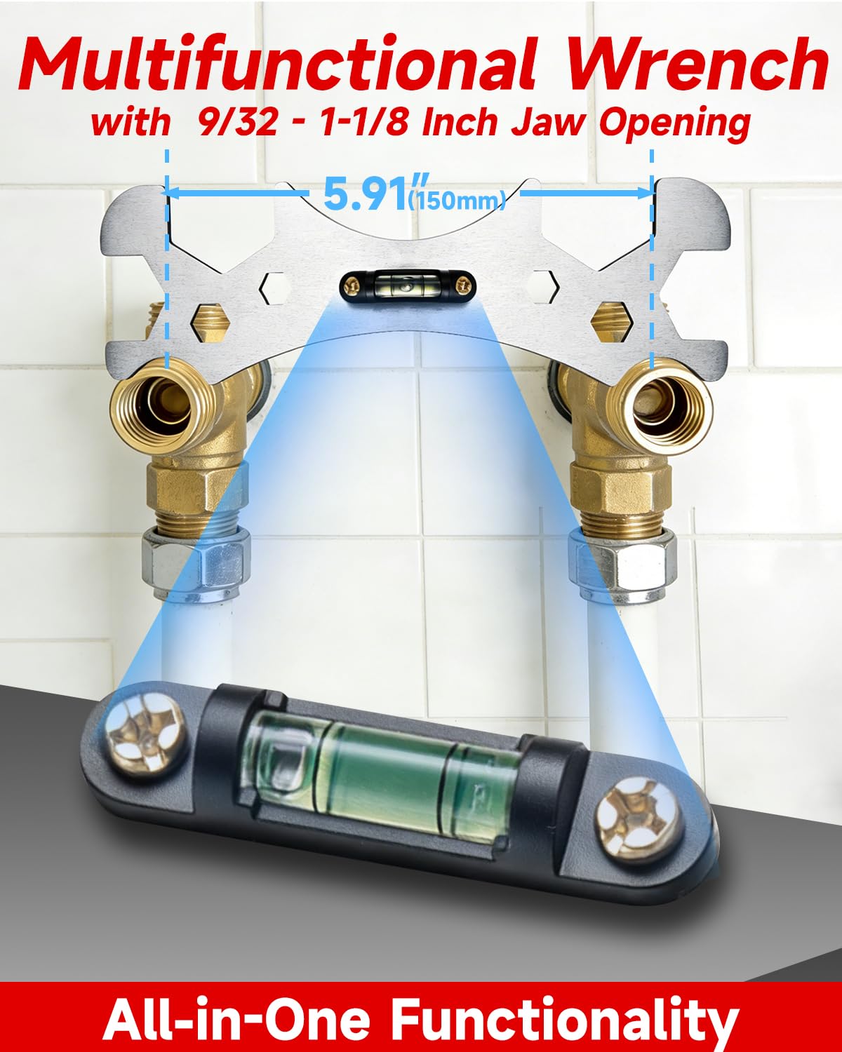 Vorhixa 6pcs non-marring jaws protect finishes during adjustments.