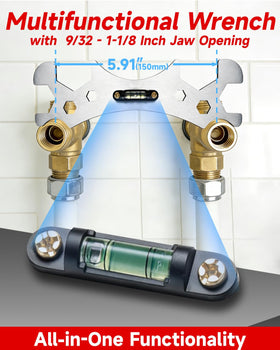 Vorhixa 6pcs non-marring jaws protect finishes during adjustments.